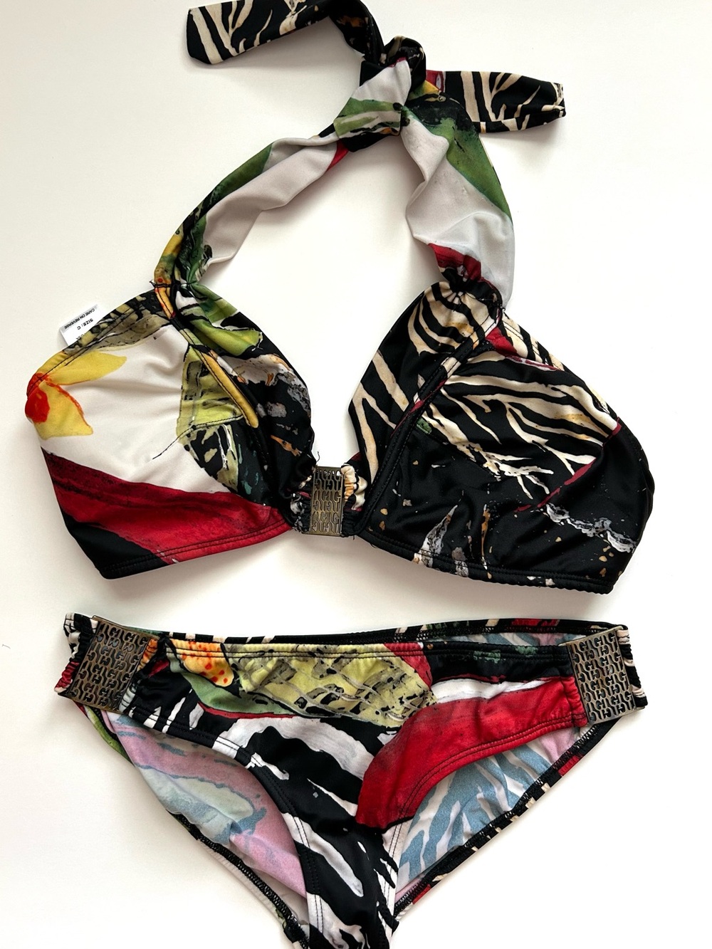 Tara Grinna Tropical Zebra Print 2-pieces Women’s Swimsuit